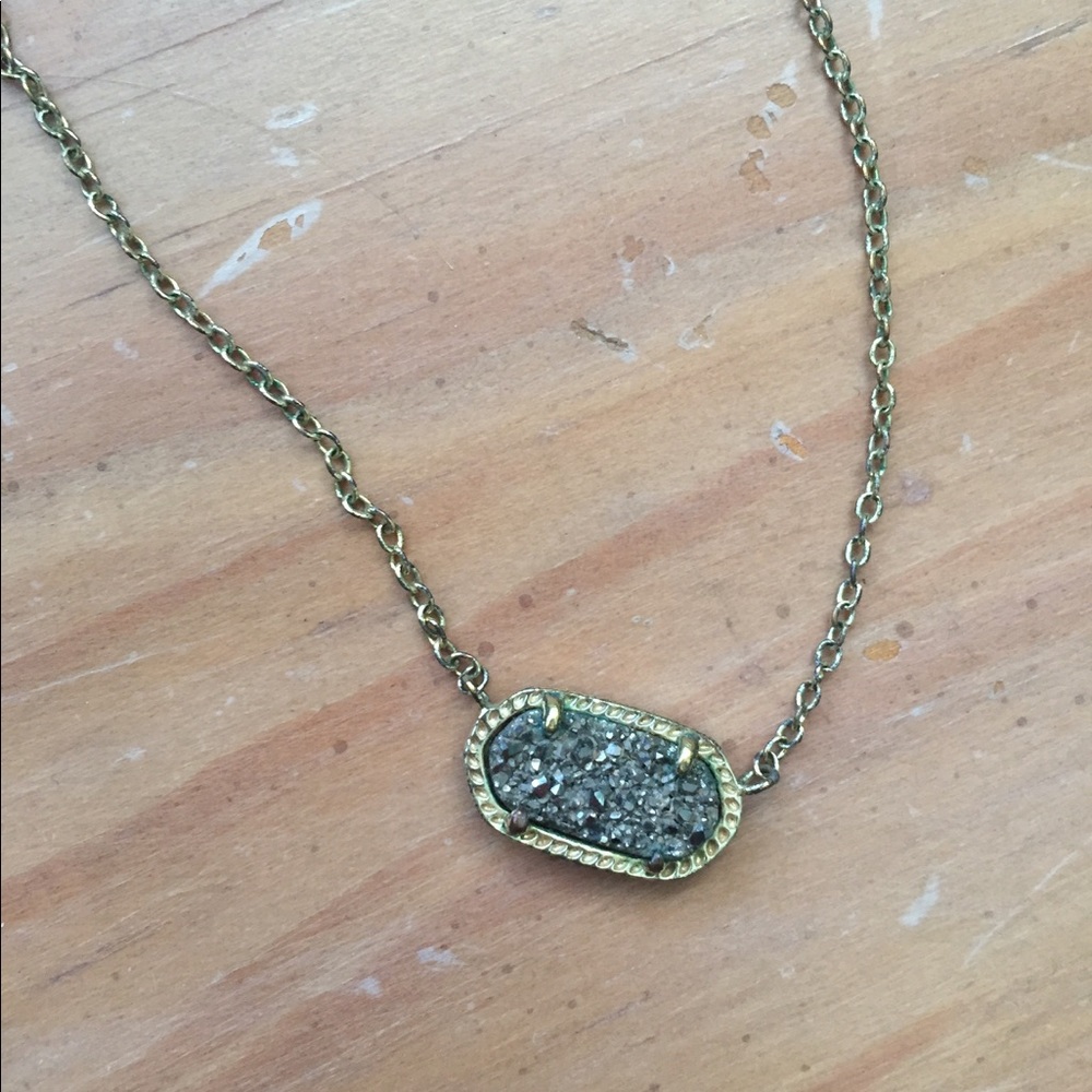Authentic Kendra Scott elisa drusy necklace